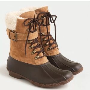 Sperry Shearwater Carmel Boots with Buckle Sz 9